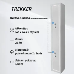 Asekaappi Trekker 3 aseelle AS300 V3 valkoinen