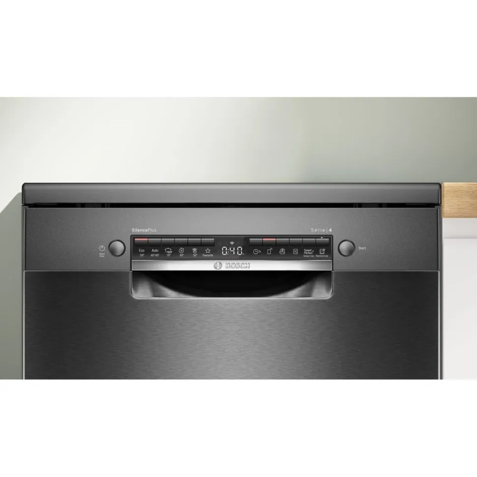 Astianpesukone Bosch Serie 4 SMS4EMC06E 60cm musta teräs