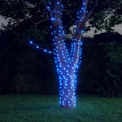 Aurinkoenergia keijuvalot 2 kpl 2x200 LED sisä/ulko eri värejä
