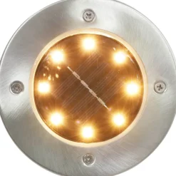Aurinkoenergia maavalaisimet 8 kpl led lämmin valkoinen