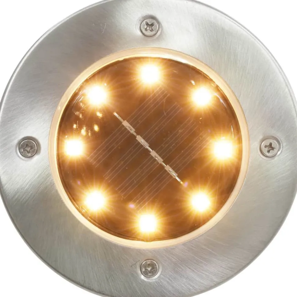 Aurinkoenergia maavalaisimet 8 kpl led lämmin valkoinen