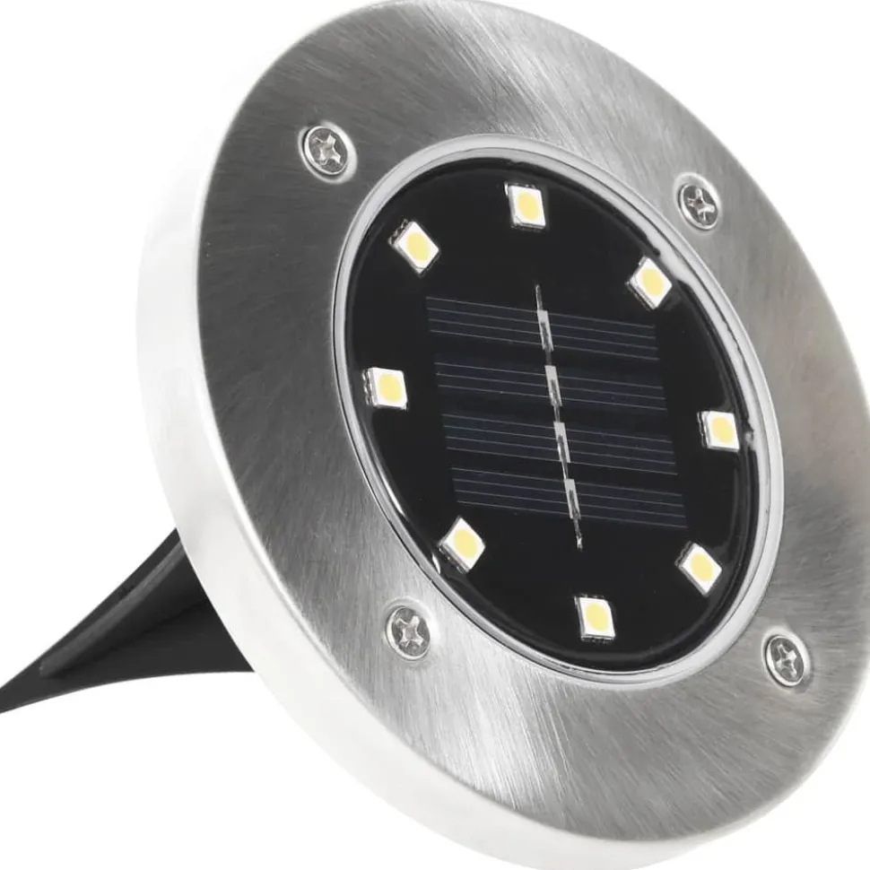 Aurinkoenergia maavalaisimet 8 kpl led lämmin valkoinen