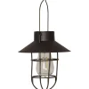 Aurinkokennolyhty Star Trading Cage, 21cm, musta