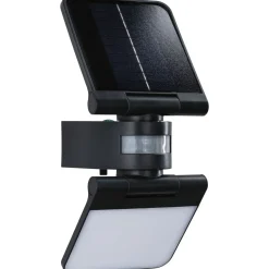 Aurinkokennoseinävalaisin Paulmann Lesla 150x130mm USB-ladattava hämäräohjattu liiketunnistin IR IP65 3000K 12.5W 1000lm antrasiitti