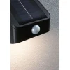 Aurinkokennoseinävalaisin Paulmann Lesly 113x126mm USB-ladattava hämäräohjattu liiketunnistin IR IP65 3000K 5.5W 400lm antrasiitti