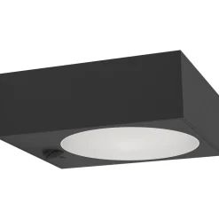 Aurinkokennoseinävalaisin tunnistimella Eglo Darfano, IP54, 4000K, alas, musta