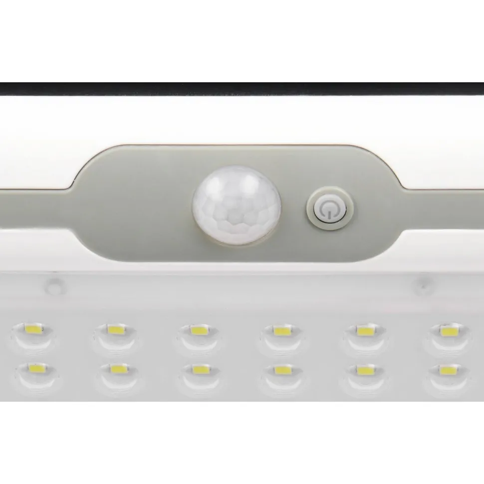 Aurinkokennoseinävalaisin Trio Macapa LED ladattava liike- ja hämärätunnistin 4000K valkoinen