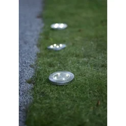 Aurinkokennovalaisin Star Trading Lawnlight, hopea, 3kpl