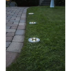 Aurinkokennovalaisin Star Trading Lawnlight, hopea, 3kpl
