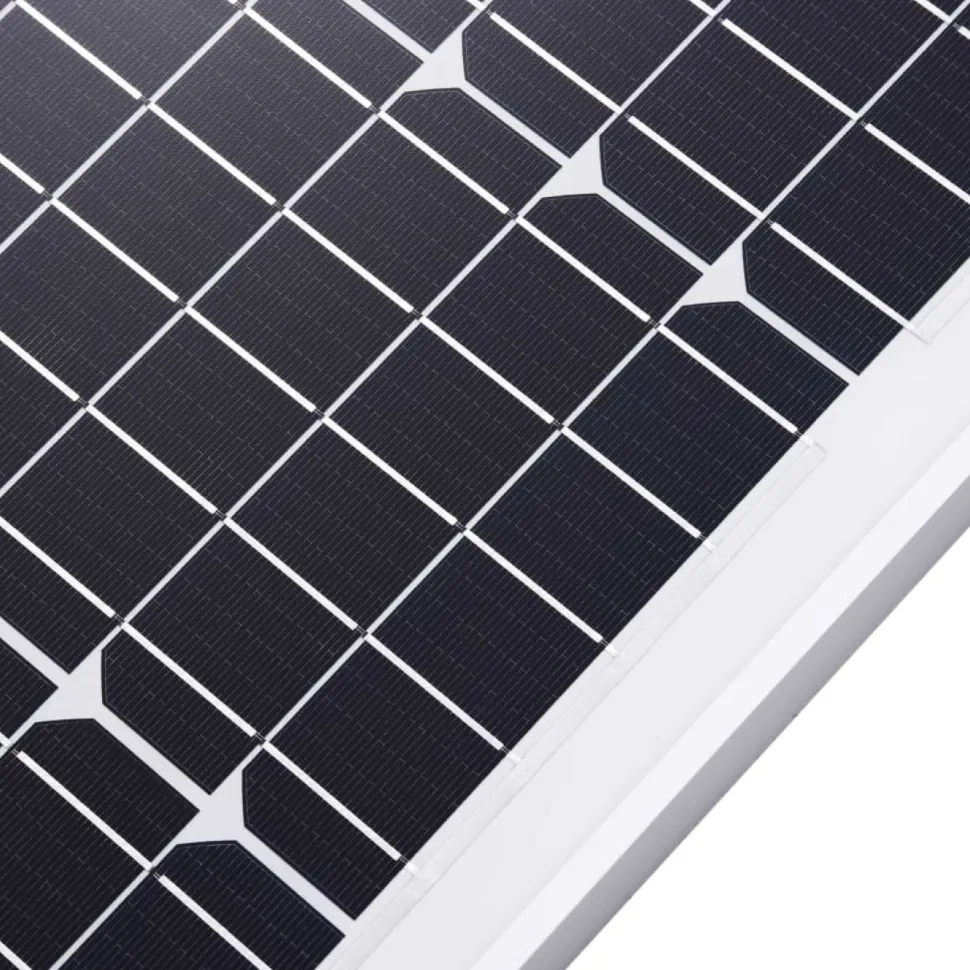 Aurinkopaneelit 2kpl, 100 W, yksikiteinen alumiini ja turvalasi
