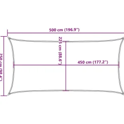 Aurinkopurje, 160 g/m² HDPE, eri värejä ja kokoja (16419)