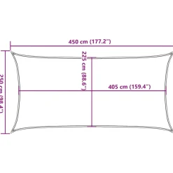 Aurinkopurje, 160 g/m² HDPE, eri värejä ja kokoja (16419)
