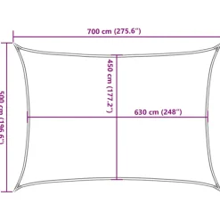 Aurinkopurje, 160 g/m² HDPE, eri värejä ja kokoja (16419)