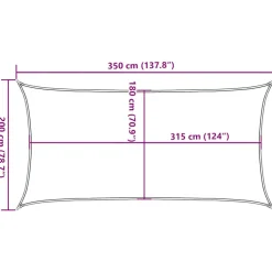 Aurinkopurje, 160 g/m² HDPE, eri värejä ja kokoja (16419)