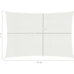 Aurinkopurje suorakulma, HDPE, 160g/m², eri kokoja ja värejä