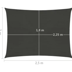 Aurinkopurje suorakulma, HDPE, 160g/m², eri kokoja ja värejä