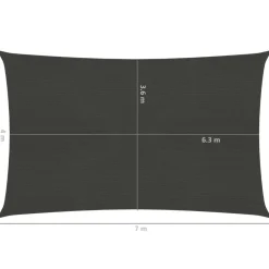 Aurinkopurje suorakulma, HDPE, 160g/m², eri kokoja ja värejä