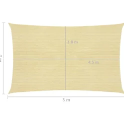 Aurinkopurje suorakulma, HDPE, 160g/m², eri kokoja ja värejä