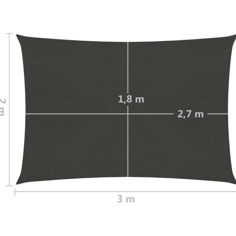 Aurinkopurje suorakulma, HDPE, 160g/m², eri kokoja ja värejä