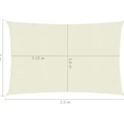 Aurinkopurje suorakulma, HDPE, 160g/m², eri kokoja ja värejä