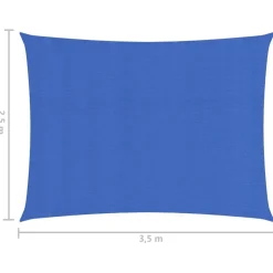 Aurinkopurje suorakulma, HDPE, 160g/m², eri kokoja ja värejä