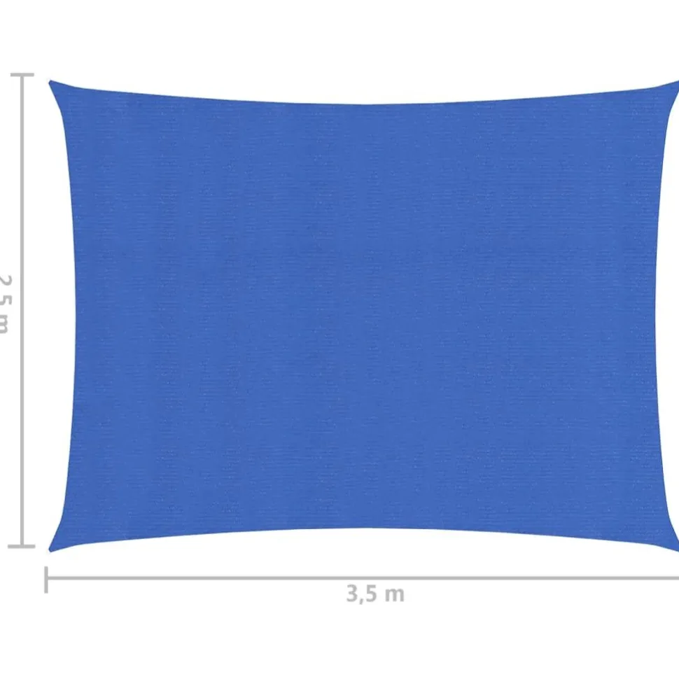 Aurinkopurje suorakulma, HDPE, 160g/m², eri kokoja ja värejä