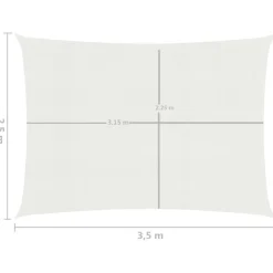 Aurinkopurje suorakulma, HDPE, 160g/m², eri kokoja ja värejä