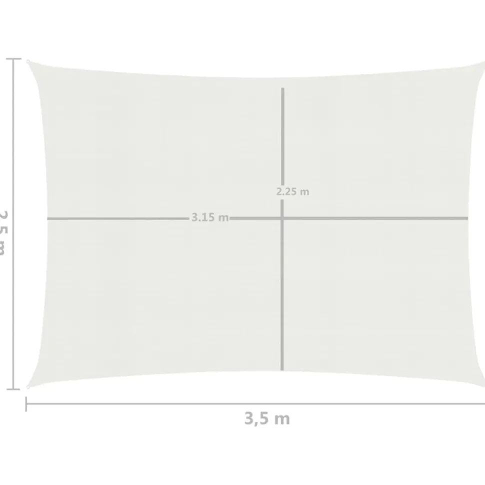 Aurinkopurje suorakulma, HDPE, 160g/m², eri kokoja ja värejä