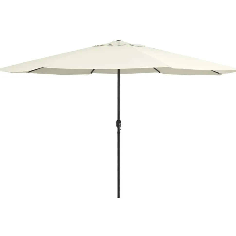 Aurinkovarjo metallirunko 400 cm hiekanvalkoinen