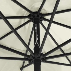 Aurinkovarjo metallirunko 400 cm hiekanvalkoinen