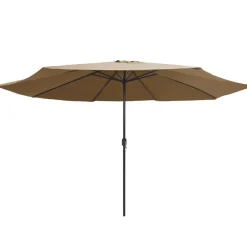 Aurinkovarjo metallirunko 400 cm harmaanruskea