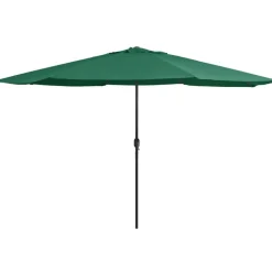 Aurinkovarjo metallirunko 400 cm vihreä
