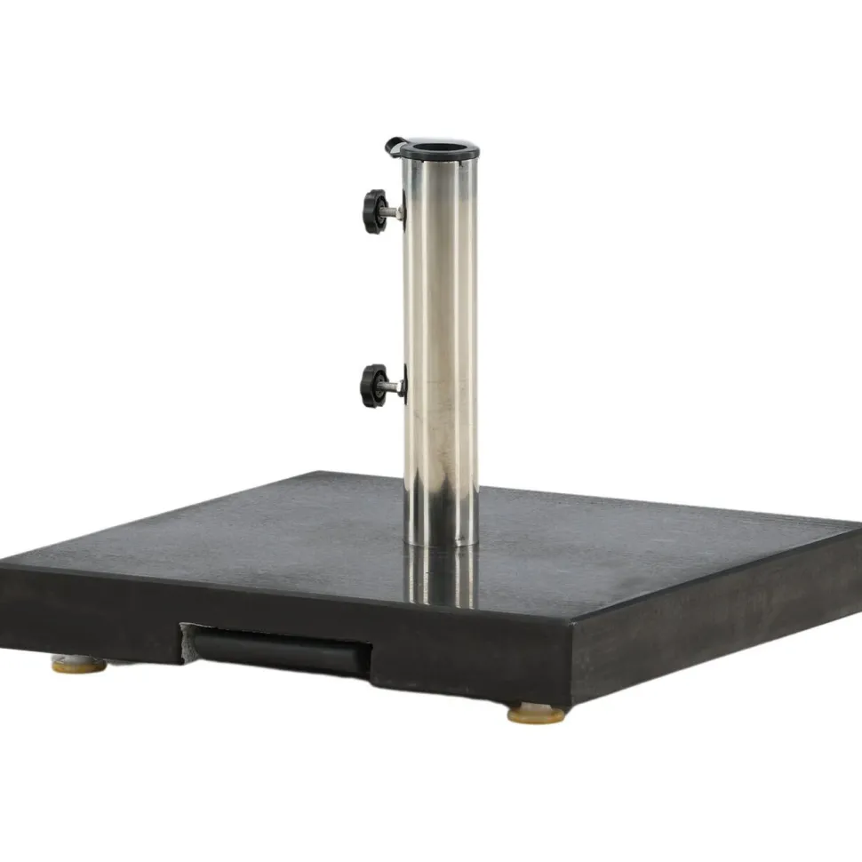 Aurinkovarjon jalka Venture Home Stathera, neliskulmainen, 40kg, musta graniitti
