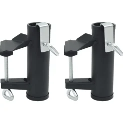 Aurinkovarjon kiinnikkeet parvekkeelle 2 kpl 25-38 mm teräs (03383)