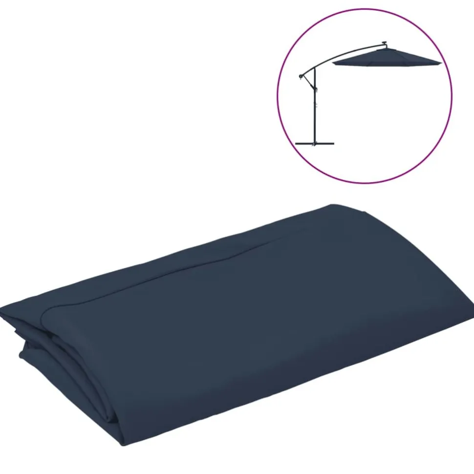 Aurinkovarjon vaihtokangas, halkaisija 300/350 cm, eri värejä ja kokoja (09960)