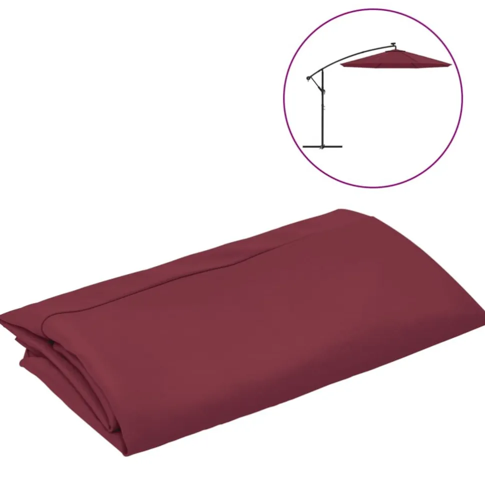 Aurinkovarjon vaihtokangas, halkaisija 300/350 cm, eri värejä ja kokoja (09960)