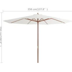 Aurinkovarjo puurungolla 350cm, eri värejä