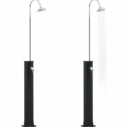 Aurinkovoimasuihku 214 cm 20l musta