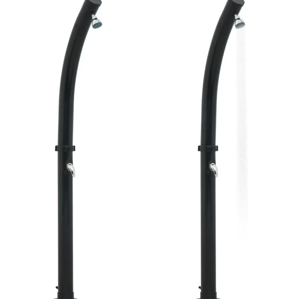 Aurinkovoimasuihku 214 cm 20 l musta