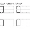 Autokatoksen runkopaketti Timburg, yhden auton avoin katos ja varasto, kerrosala 11 m²