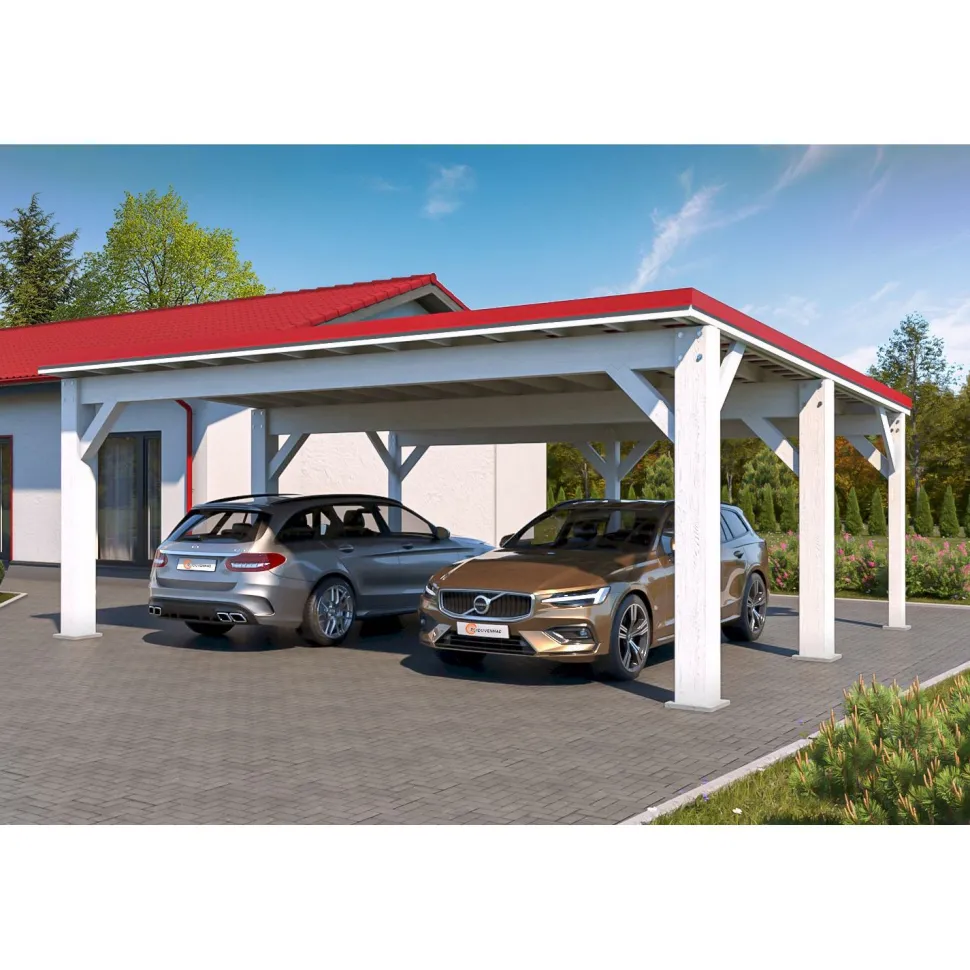 Autokatos Holzbrüder Ralf 42m2, kantavuus 250 kg/m²