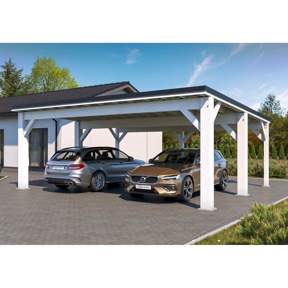 Autokatos Holzbrüder Ralf 42m2, kantavuus 250 kg/m²
