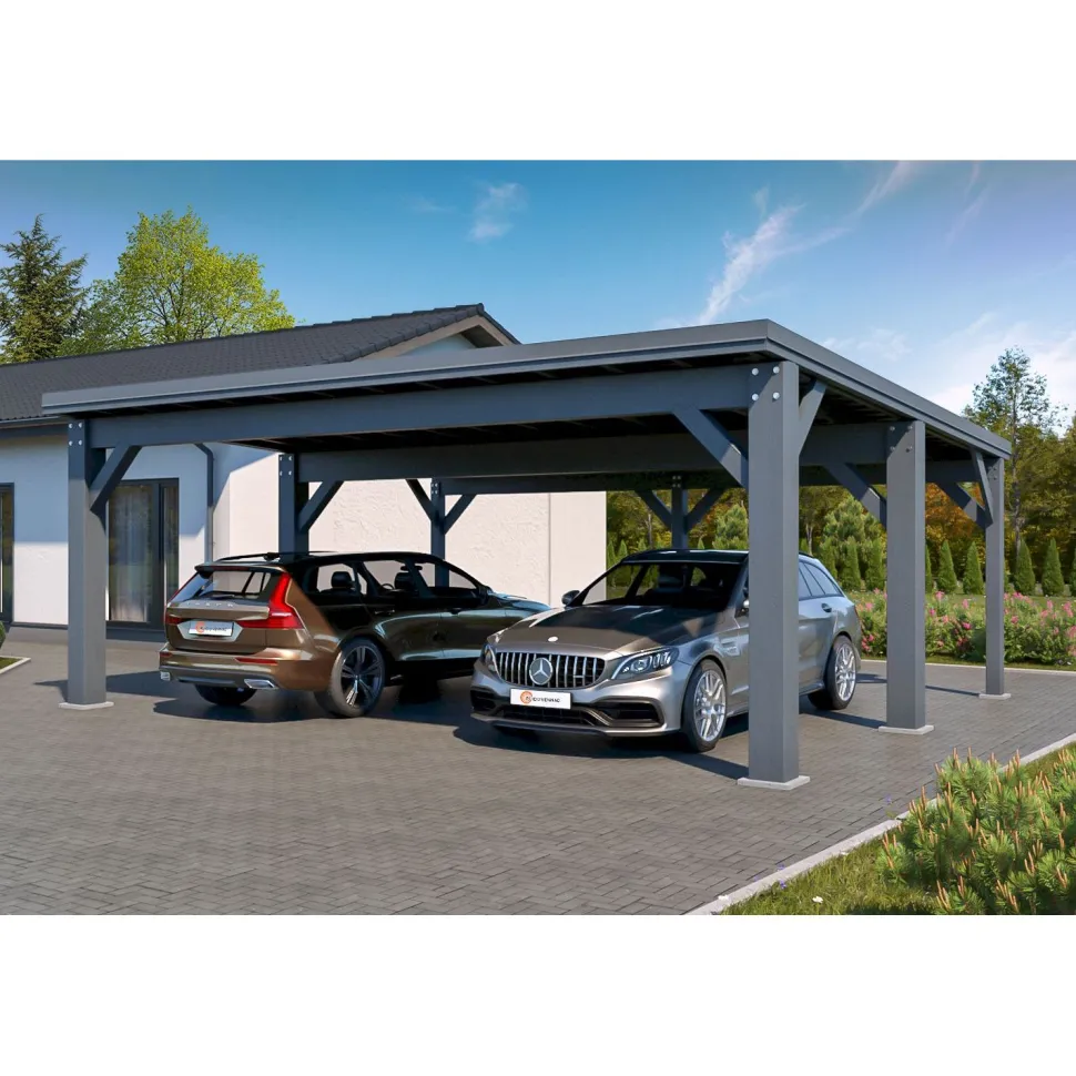 Autokatos Holzbrüder Ralf 42m2, kantavuus 250 kg/m²