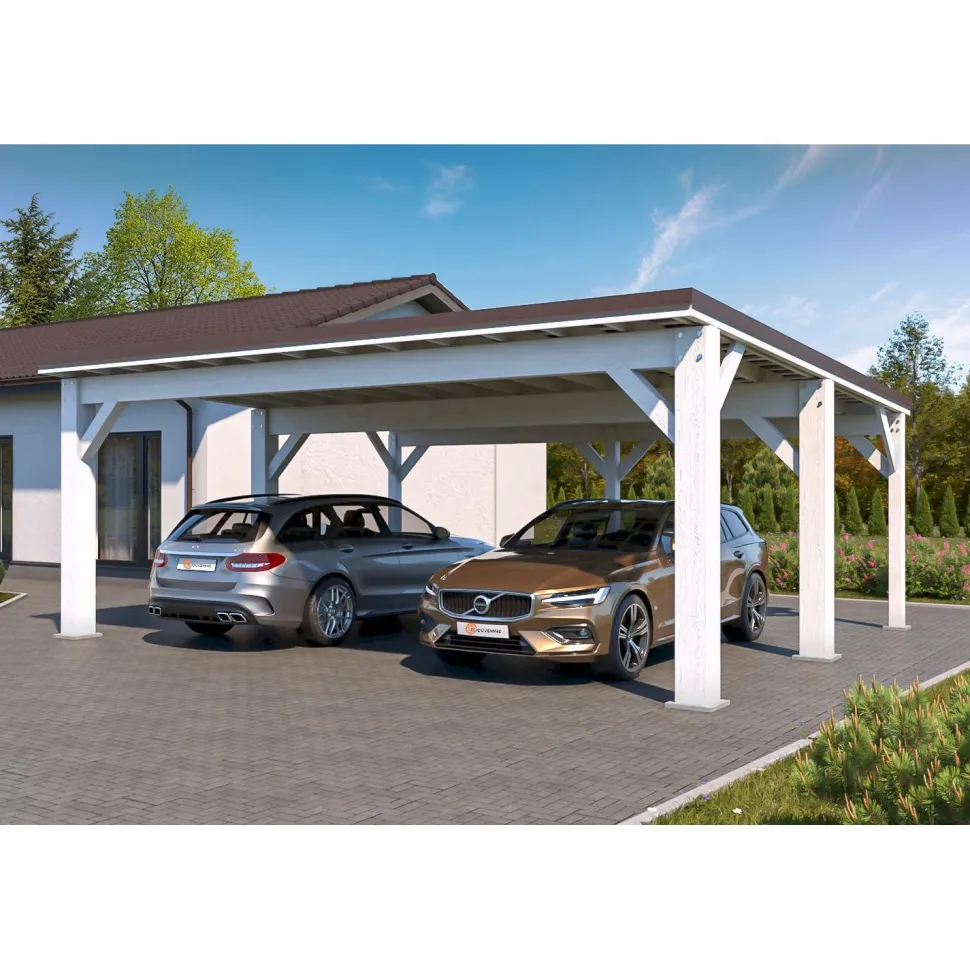 Autokatos Holzbrüder Ralf 42m2, kantavuus 250 kg/m²