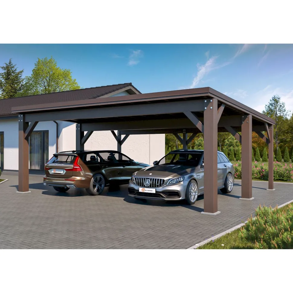 Autokatos Holzbrüder Ralf 42m2, kantavuus 250 kg/m²