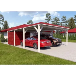 Autokatos Holzbrüder Ralf 52m2 pienellä varastolla
