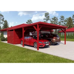 Autokatos Holzbrüder Ralf 52m2 pienellä varastolla