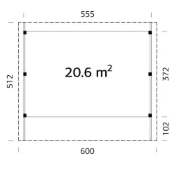 Autokatos Palmako Karl, 20,6m² CP6051
