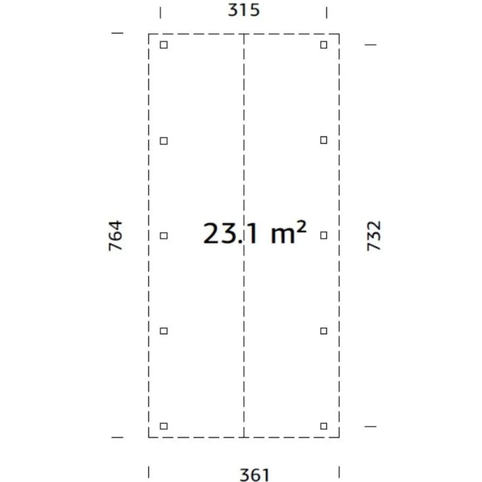 Autokatos Palmako Robert 23,1 m2 CP3273