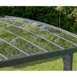 Autokatos Palram-Canopia Arizona Breeze Wings&Arch, 26.9m², kahdelle autolle, tummanharmaa/harmaa